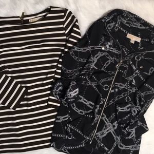 Two (2)Michael Kors blouses small size S bundle